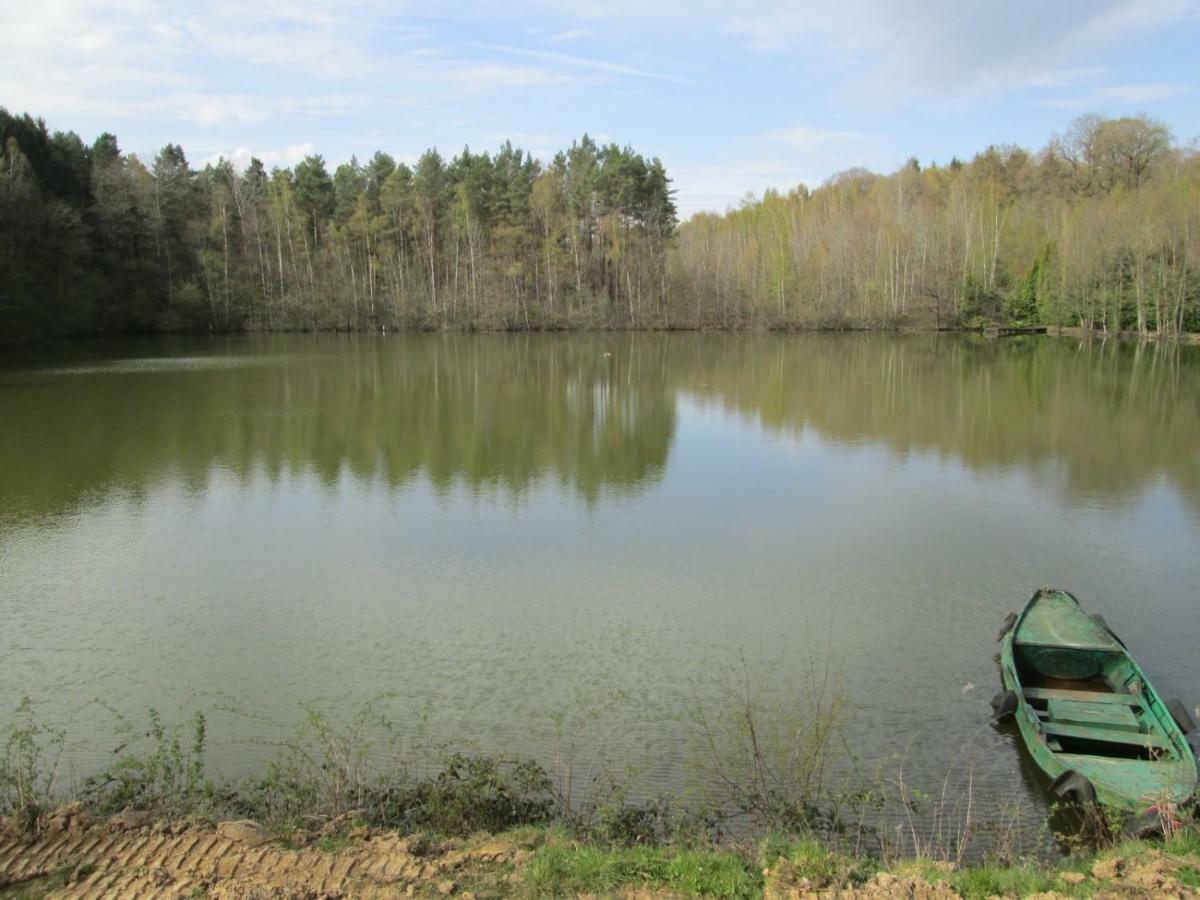 Florennes Gite Neuf 150 M2 Devant Un Grand Lac Prive De 2 Hectares Poissonneux Au Milieu Des Bois ภายนอก รูปภาพ